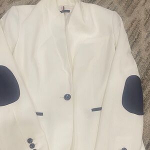 Tommy Hilfiger White Blazer with Navy Details
